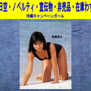石田ゆり子 沖縄キャンペーンガール 写真 水着 全日空 ノベルティ 宣伝物 非売品 1980年代 2L-2