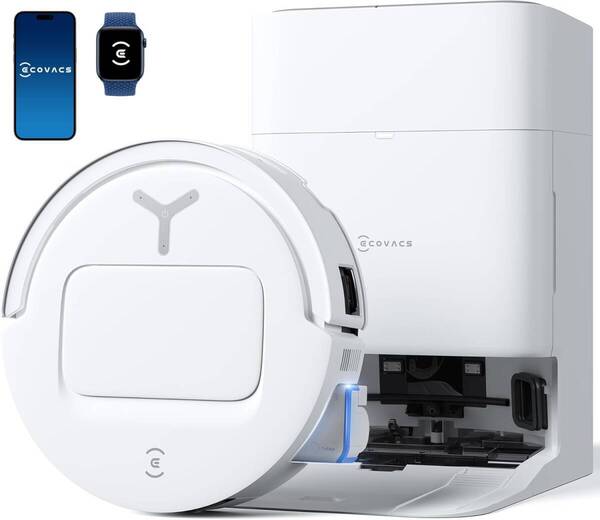 【2025最新 ローラー式強力モップ】ECOVACS (エコバックス) DEEBOT T80 OMNI 吸引力18000Pa ロボット掃除機 水拭き両用 自動ゴミ収集