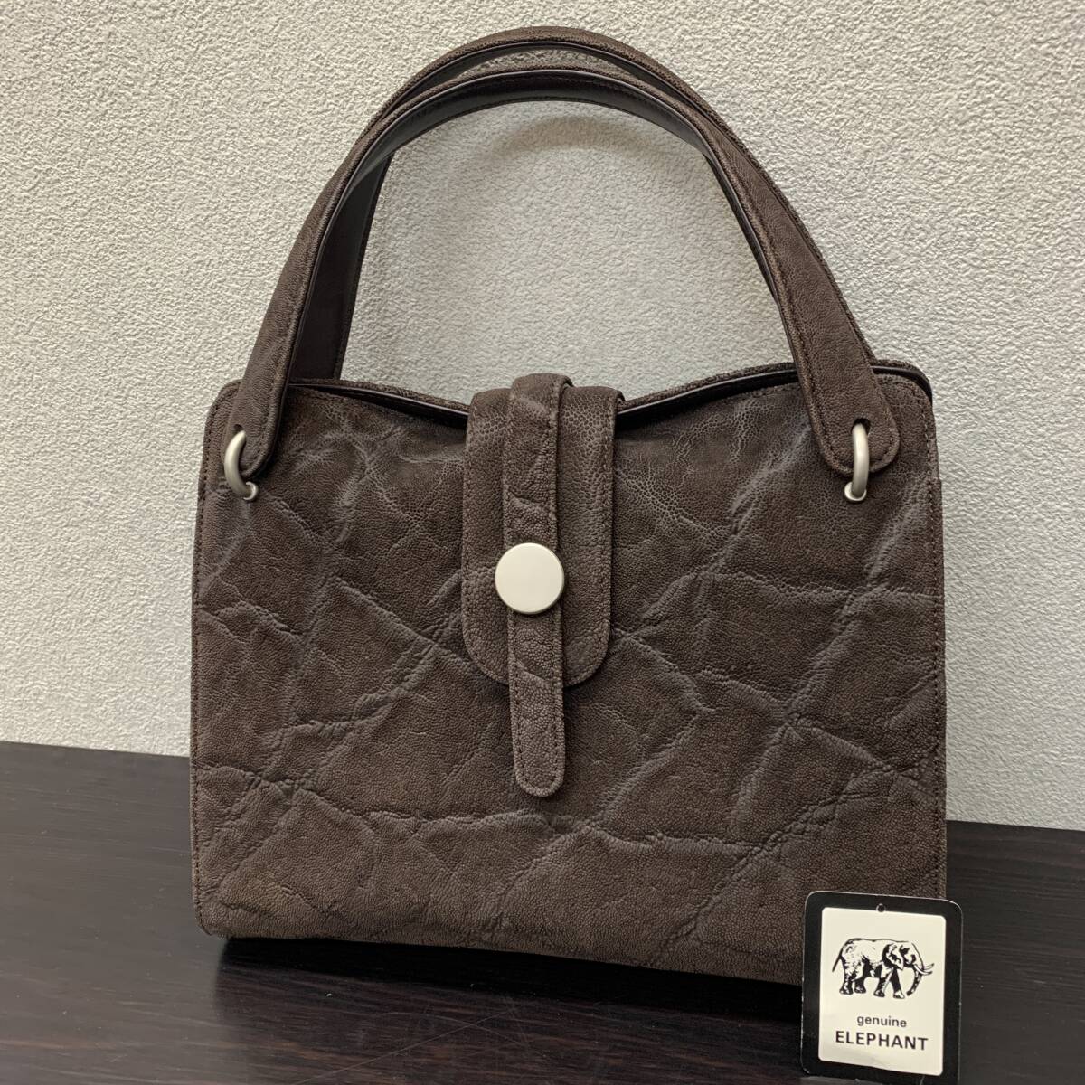 希少⭐︎象革 エレファントレザー ハンドバッグ 新品 希少 高級 エレファントレザー 象革 2way セカンドバッグ