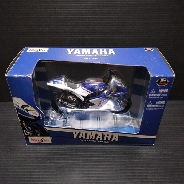 ● Maisto「1/18 YAMAHA FactoryRacingTeam 2008」YZR-M1 バレンティーノ ロッシ モトGP ヤマハ バイク オートバイ ミニカー マイスト