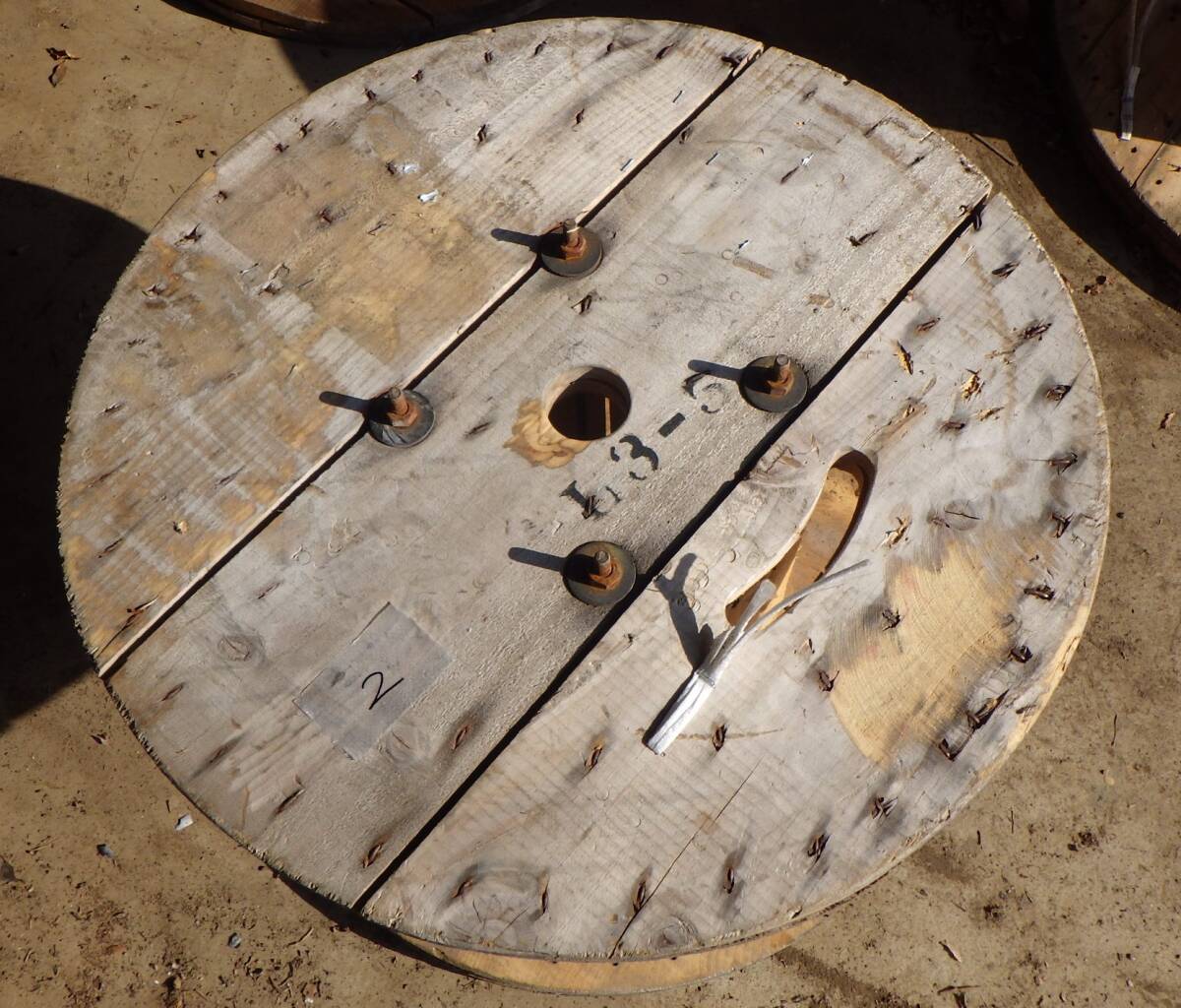 電線ドラムテーブル　 キャスター付き 電線ドラム キャスター付き テーブル オリジナル