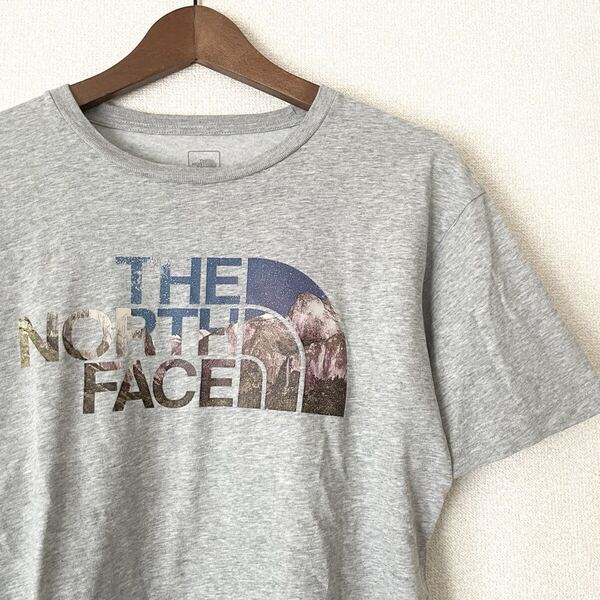 ノースフェイス THE NORTH FACE Tシャツ 半袖 M ロゴ 古着 アウトドア キャンプ 登山