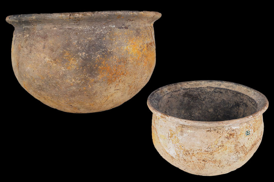 RITAO タイ古陶磁 バンチェン土器 片耳壷 時代箱 C 6568C 紀元前