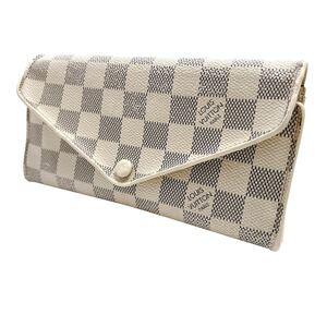 ルイヴィトン LOUIS VUITTON 長財布 折り財布 ジョセフィーヌ ダミエ アズール フラップ ホワイト 白 N63545 レディース メンズ ウィメンズ
