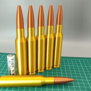 .50BMG NATO 弾風 ダミーカート 6個セット【送料無料】(検) .50 bmg nato 12.7x99mm M2 重機関銃 M1921 バレット M82 ヘカート 2 II 4