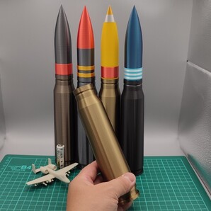 30x173mm 弾風 ダミーカート 「薬莢部分 C(グリーン系)」 1 個【送料無料】※薬莢と弾頭別売※(検) A-10 サンダーボルト II GAU-8 4