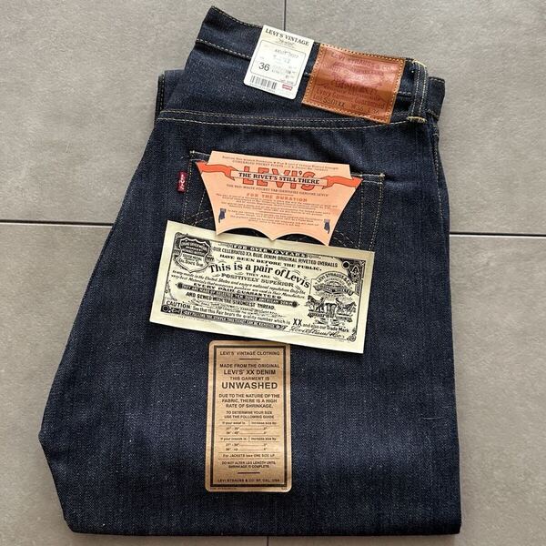 バレンシア工場製 1944年モデル 大戦 LEVI’S S501XX 44501-0022 W36 L36 デッドストック 米国製 リジッド WWII 40s 44s アメリカUSA製 555