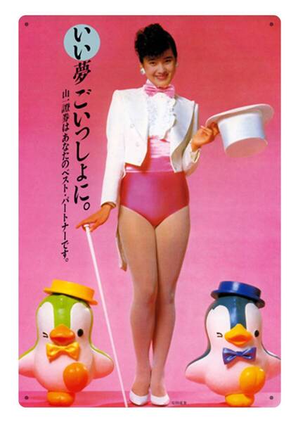 大型サイズ!! 60cm×40cm★いい夢ごいっしょに★懐かし看板シリーズ★メタル看板★送料無料・匿名配送