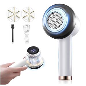 毛玉取り機 電動 充電式 コードレス 毛玉クリーナー 白 ホワイト USB充電