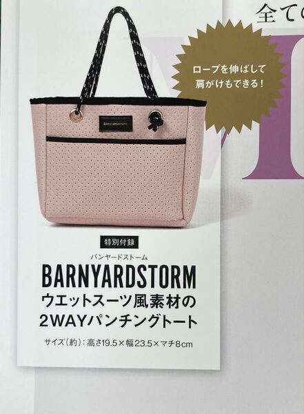 オトナミューズ 8月号 付録 バンヤードストーム 2WAYパンチングトート