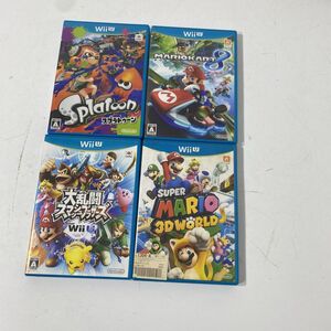 【9/7最終処分】読込確認済み WiiU スプラトゥーン スーパーマリオ 3D WORLD 等 ソフト 4点まとめて【送料無料】 AAA0001S6615/0809