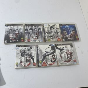 読込確認済み PS3 龍が如く 5 夢、叶えし者 4 伝説を継ぐ者 見参! 誓いの場所 3 等 ソフト 7点まとめて 【送料無料】 AAA0001S6957/0820