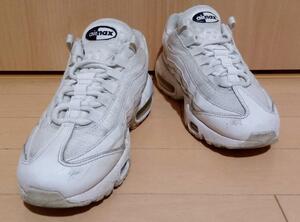 NIKE ナイキ W AIR MAX 95 ウィメンズ エアマックス95 白 黒 ホワイト ブラック ローカット レディース スニーカー 23.5cm
