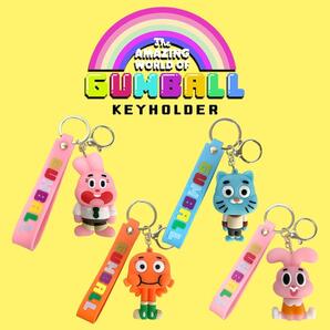 おかしなガムボール マスコット キーホルダー 4種セット The Amazing World of Gumball アニメ キャラクター グッズ