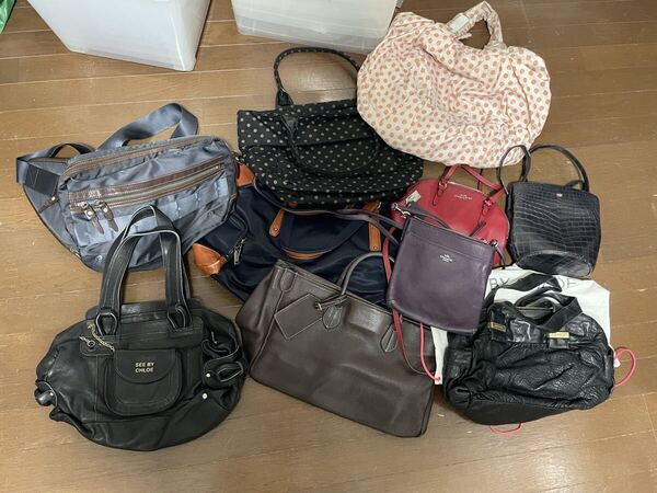 本物コーチCOACHオールドコーチキプリングなどその他ブランド20点セットショルダートートボストンポーチクラッチバッグビジネスバック