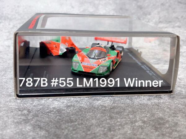 hpi-racing 1/43 MAZDA 787B #55 LM1991 Winner マツダ ルマン デッドストック ルマン HPI ダイキャスト製開閉機構付き ミニカー