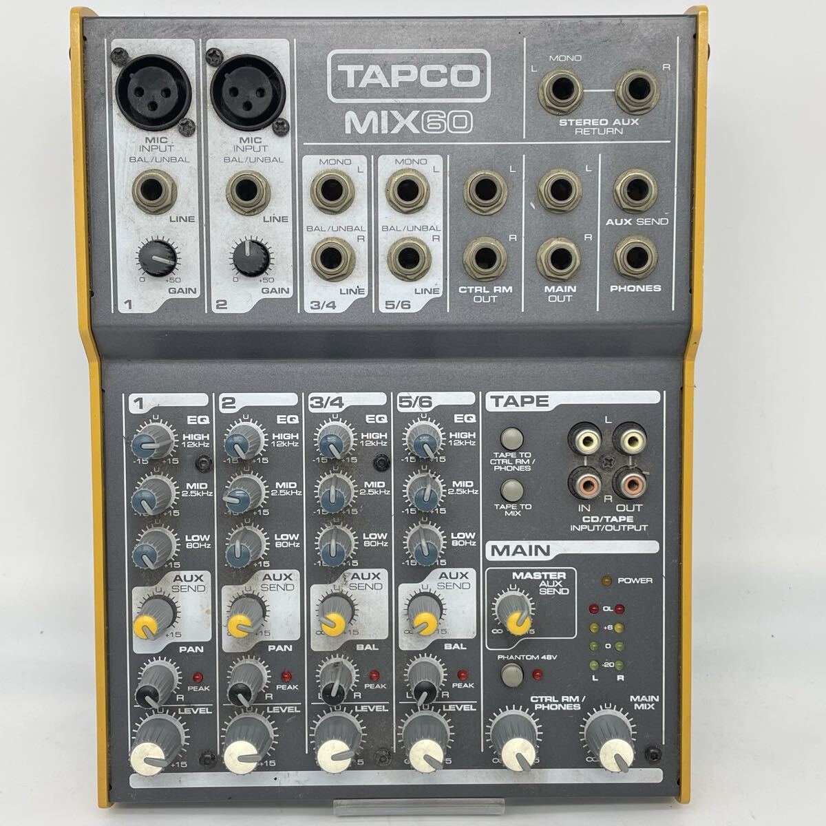 TAPCO MIX60 6チャンネルアナログミキサー Tapco MIX60 6-Channel Mixer MIX.60 B&H Photo Video