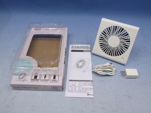 ドウシシャ スリムコンパクトファン FST-106U(WH) 卓上扇風機