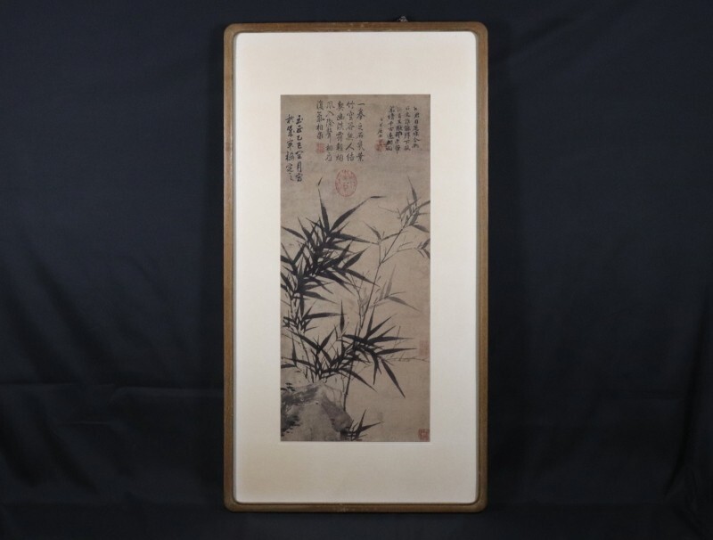 【骨董掛け軸】人物図 中国唐時代　趙伯駒 肉筆保證 AK601A12-2 骨董掛け軸】人物図 中国唐時代 趙伯駒 肉筆保證 AK601A12-2