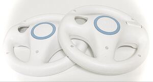 美品・動作確認済【Wii ウィー マリオカート マリカー マリカ ハンドル 2個 動作品】Wii用 任天堂 マリオ 純正 ハンドル 正規品