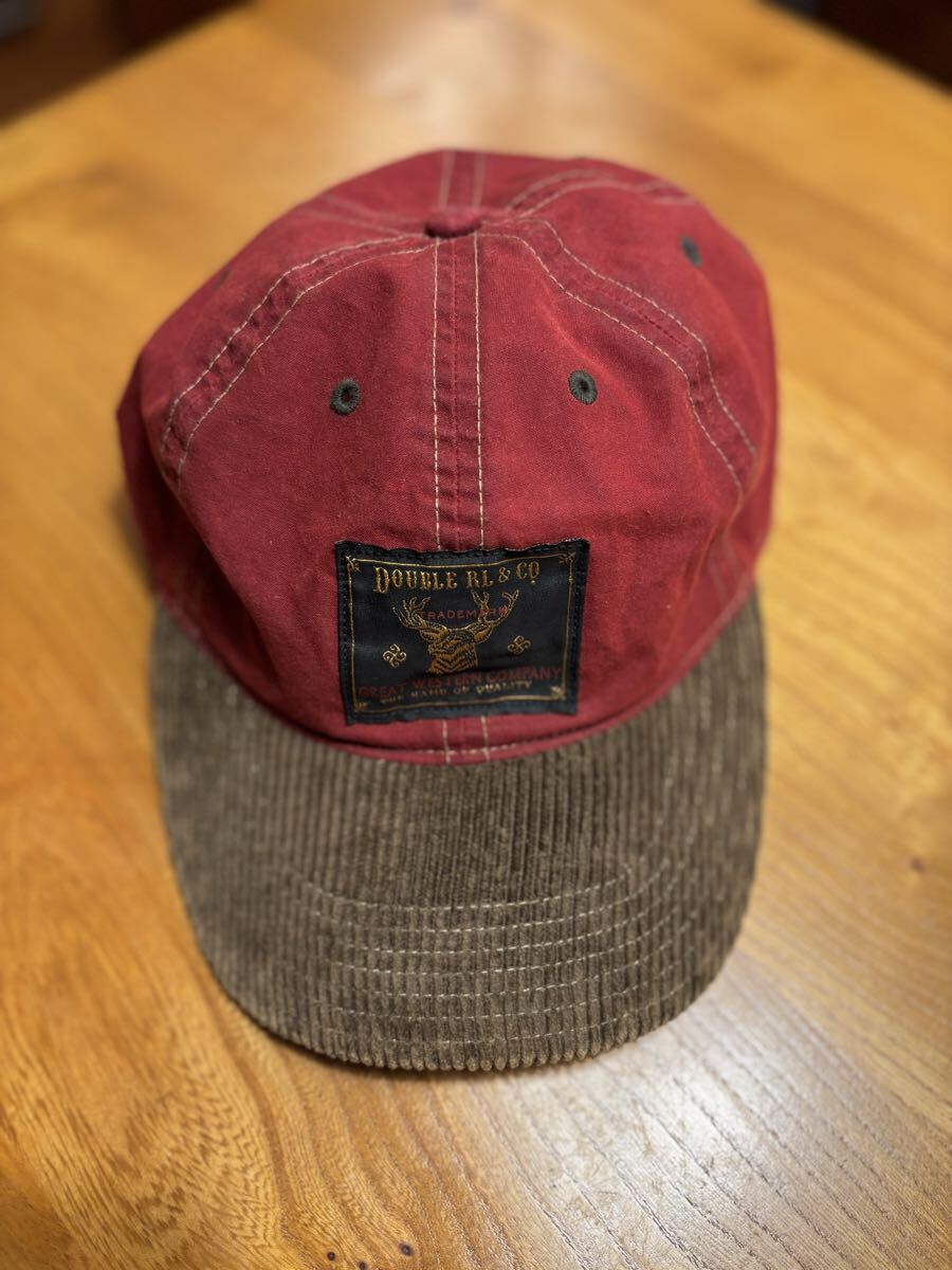 未使用 RRL ヴィンテージ レザーストラップ ベースボールキャップ 未使用 RRL ヴィンテージ レザーストラップ ベースボール