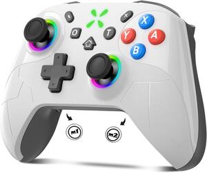 Switch2 コントローラー Switch1/2代対応 コントローラー 大容量1000mAh Bluetooth無線接続 背面ボタン付き マクロ機能 Turbo自動連射機能