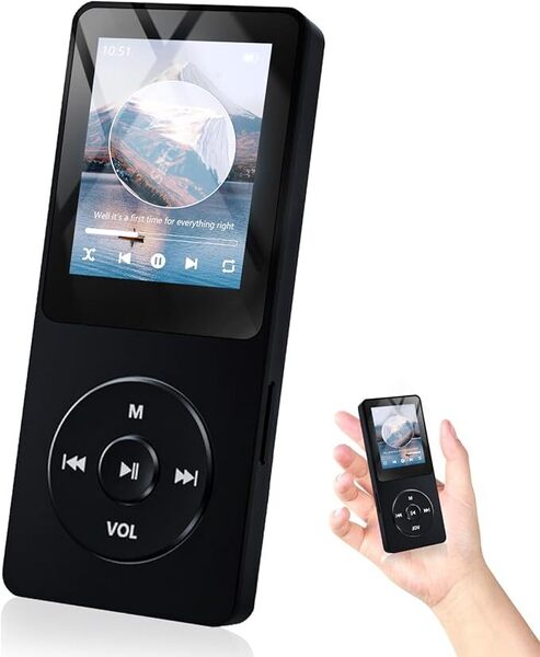 MP3プレーヤー bluetooth5.1対応 音楽プレイヤー 32GB付属 128GB拡張可能 スピーカー内蔵 HIFI音質 映画/写真/録音/FMラジオ/電子ブック