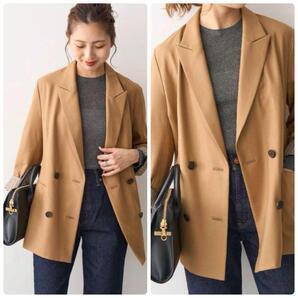 2024AW spick & span スピックアンドスパン ウールブレンド ダブルブレストジャケット