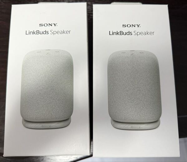 【2台セット】ソニー(SONY) LinkBudsSpeker Bluetoothスピーカー コンパクトボディ クリアサウンド ストラップ付属SRS-LS1 HC ライトグレー