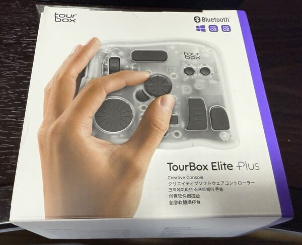 TourBox Elite Plus、iPad 左手デバイス Bluetooth 片手 キーボード ブラインド操作 無線ショートカットキー Mac Windows対応