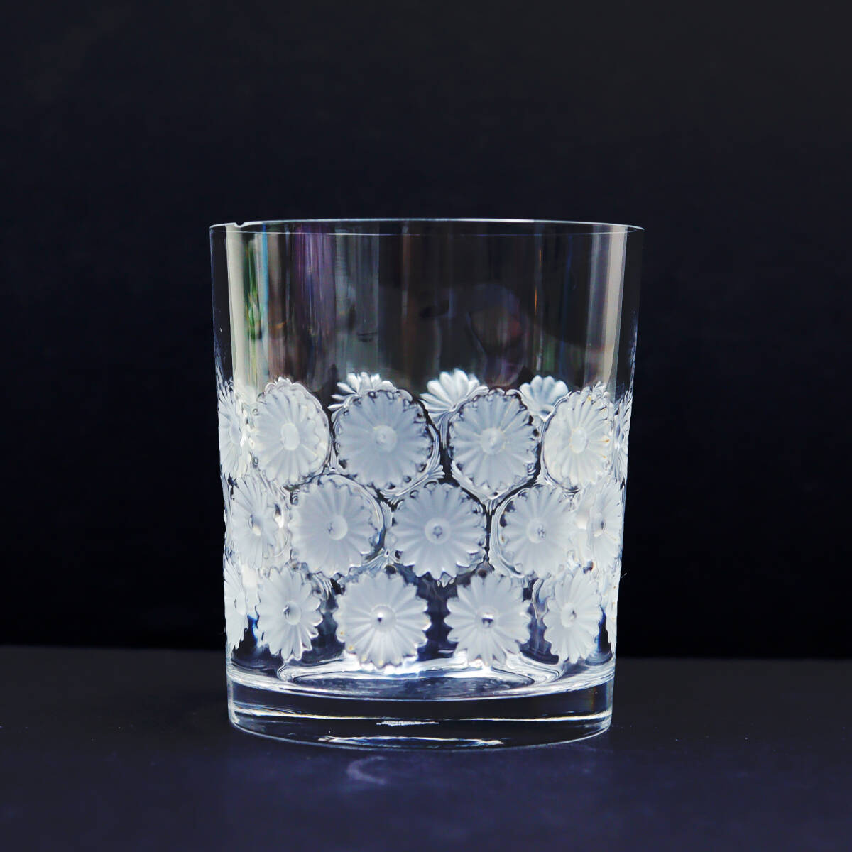 ラリック　バラ模様グラス2個セット 未使用 ラリック LALIQUE ローズ 薔薇 タンブラーグラス 2客