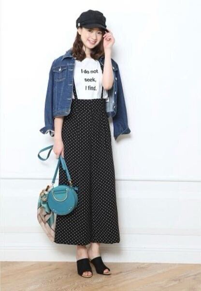 JUSGLITTY ジャスグリッティー 2018 SS サッシュベルト付き2Wayサスペワイドパンツ 公式 正規品