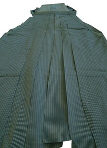 時代屋 大特価 夏用 男性用 170cm用 米沢織 あんどん袴 正絹 仕立上り 168cm~173cm Em960
