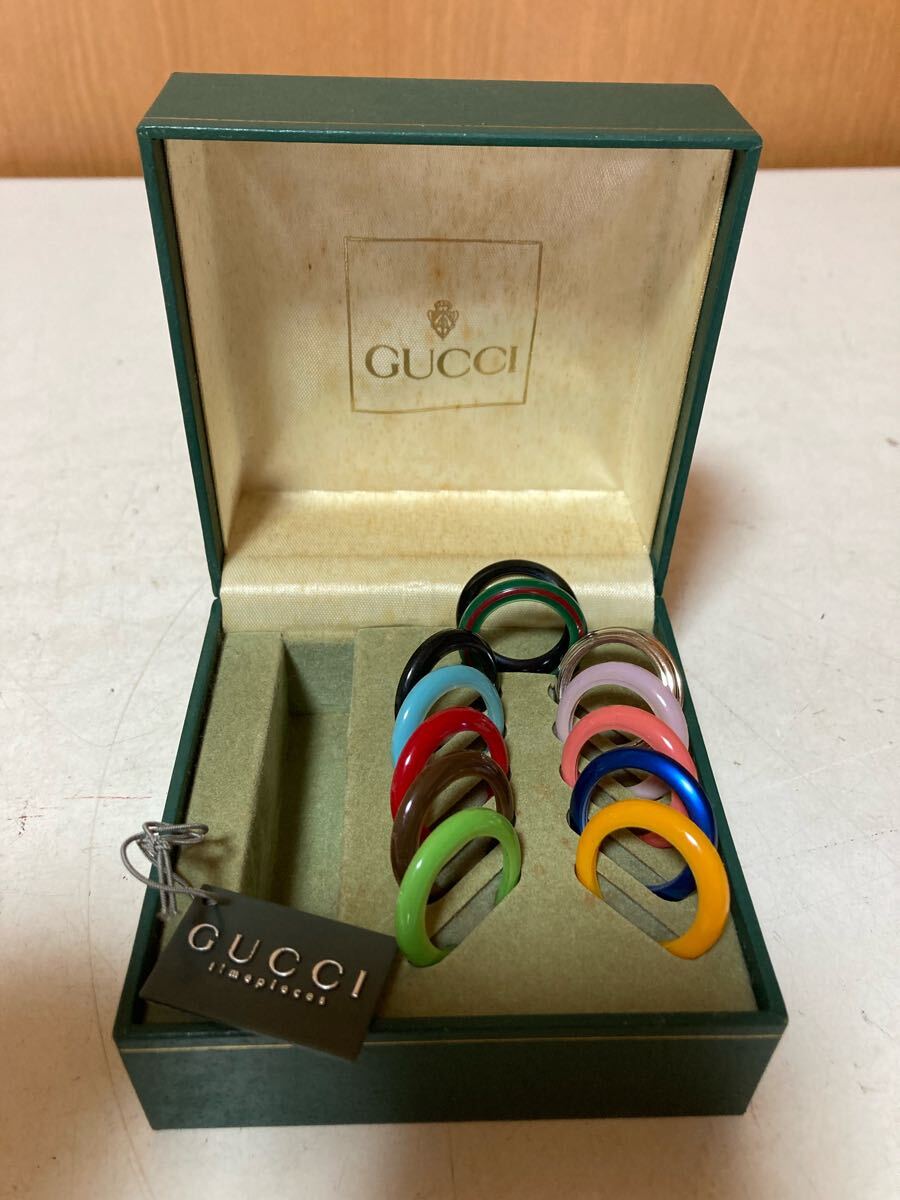 GUCCI グッチ ヴィンテージ ベゼル5色・ケース・専用箱 GUCCI グッチ ヴィンテージ ベゼル5色・ケース・専用箱