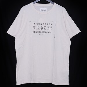 MAISON MARGIELA スタンプロゴ Tシャツ Lサイズ アイボリー S51GC0534 S24575 メゾンマルジェラ 半袖カットソー T-SHIRT