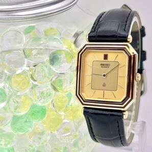 【新品電池】 SEIKO セイコー オクタゴン メンズ 腕時計 ゴールド 6430-5130 新品ベルト