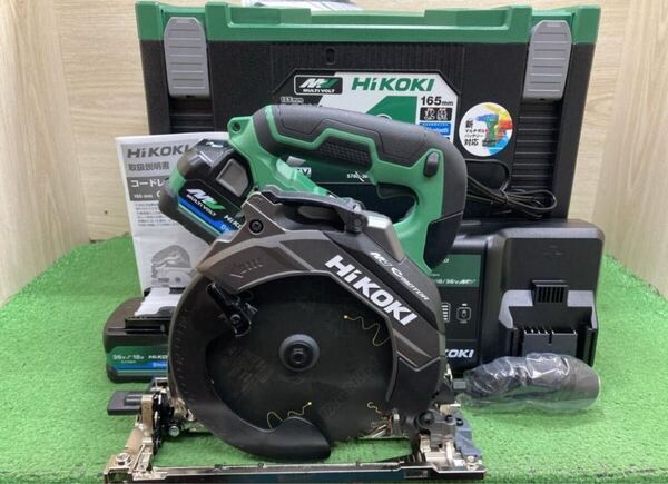 未使用品・即決価格◎HiKOKI ハイコーキ 36V165mmコードレス丸のこ C3606DB(2XPSZ) マルチボルトバッテリー2個+充電器付属