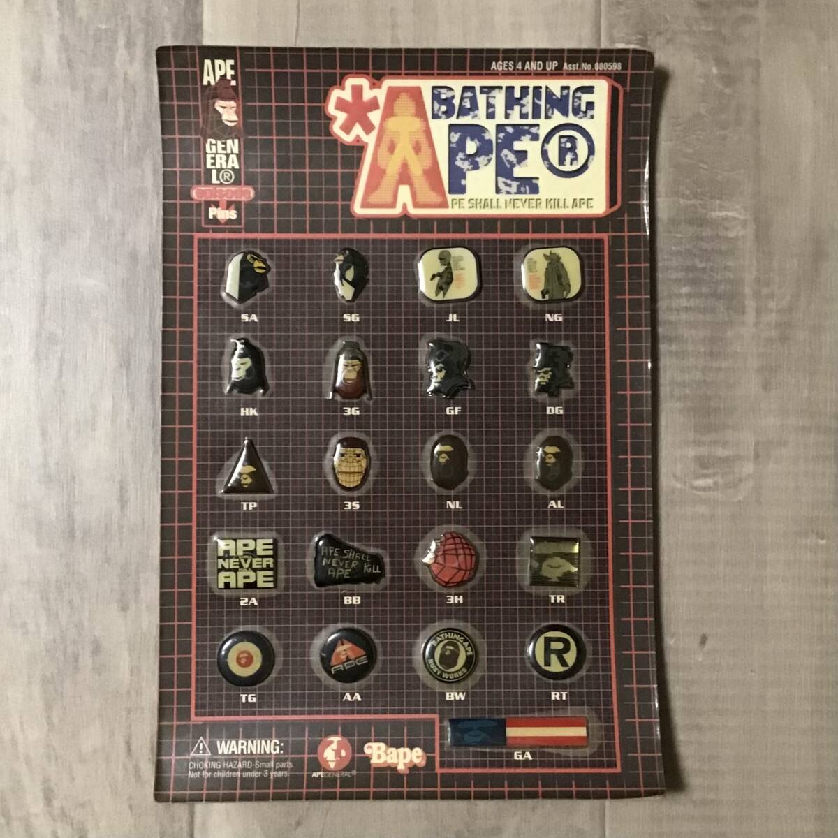 新品未使用 BAPE MANIA ピンバッジセット Bape SOUND エイプ 新品未使用 BAPE MANIA ピンバッジセット Bape SOUND エイプ