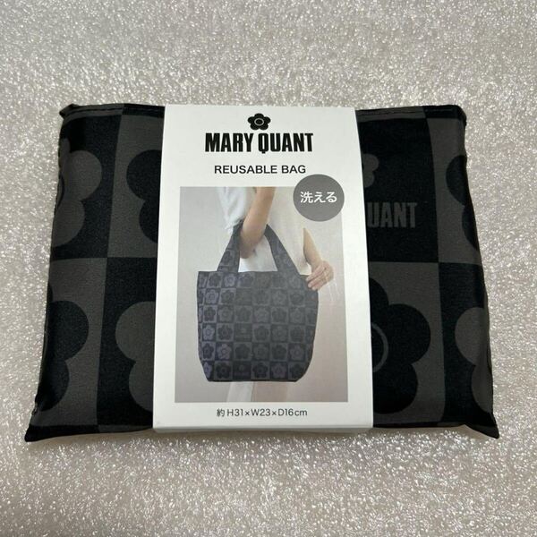 【新品】MARY QUANT リユーザブルバッグ 大 花柄 エコバッグ 訳あり マリークワント トートバッグ マイバッグ サブバッグ L