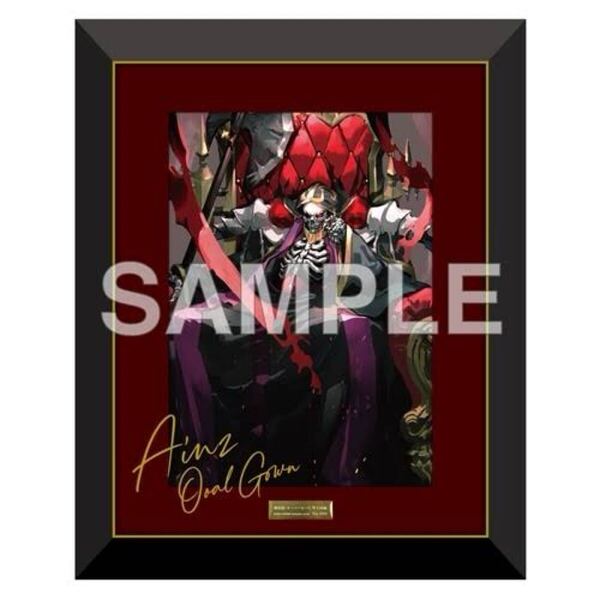 新品未開封★送料無料★劇場版「オーバーロード」聖王国編 複製原画 アインズ Illustration:so-bin
