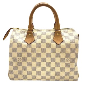 ルイ・ヴィトン ハンドバッグ スピーディ25 N41534 ダミエ・アズール PVC レザー ホワイト レディース