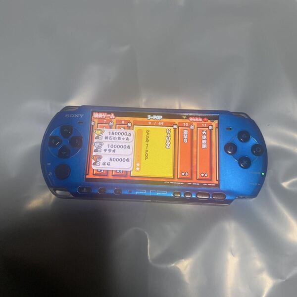 SONY PSP ソニー PSP-3000 PlayStation プレイステーション ポータブル PS ブルー 送料無料