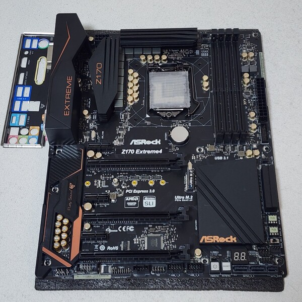 ASRock Z170 EXTREME4 IOパネル付属 LGA1151 ATXマザーボード 第6・7世代CPU対応 最新Bios 動作確認済 PCパーツ