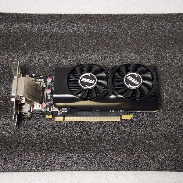 MSI GEFORCE GTX1050 2GT LP 2GB GDDR5 ロープロファイル対応 補助電源不要 動作確認済み PCパーツ グラフィックカード PCIExpress