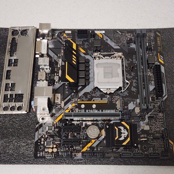 ASUS TUF B360M-E GAMING IOパネル付属 LGA1151 MicroATXマザーボード 第8・9世代CPU対応 最新Bios 動作確認済 PCパーツ