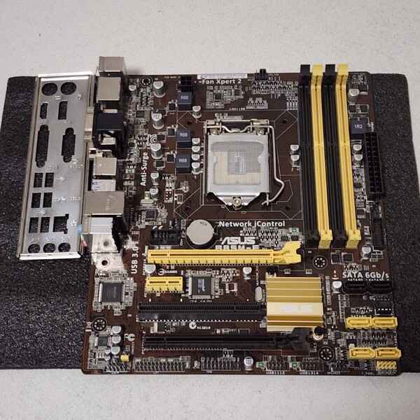 ASUS B85M-E IOパネル付属 LGA1155 MicroATXマザーボード 第4世代CPU対応 最新Bios 動作確認済 PCパーツ