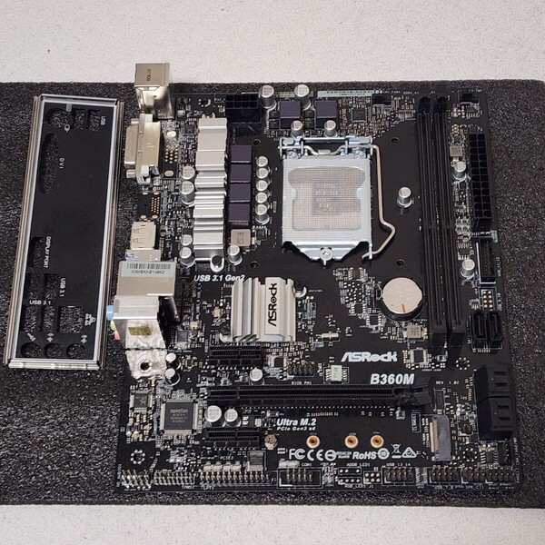 ASRock B360M IOパネル付属 LGA1151 MicroATXマザーボード 第8・9世代CPU対応 Bios 動作確認済 PCパーツ