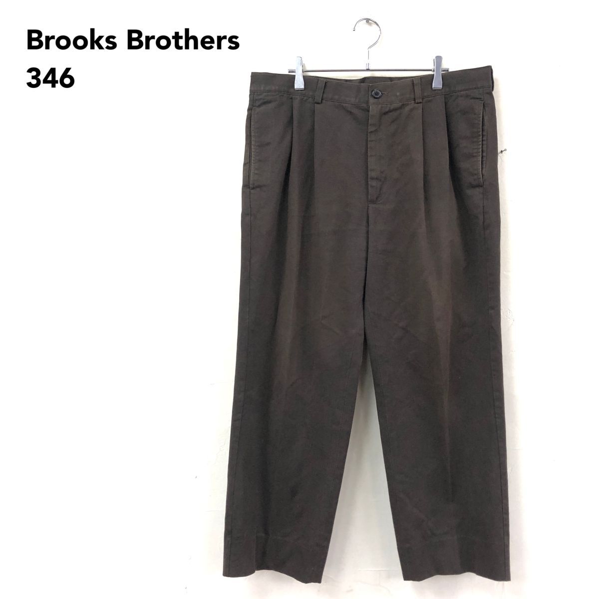 【新品】ブルックスブラザーズ スラックスパンツ センタープレス　グレー furugiyarushout_par25031858