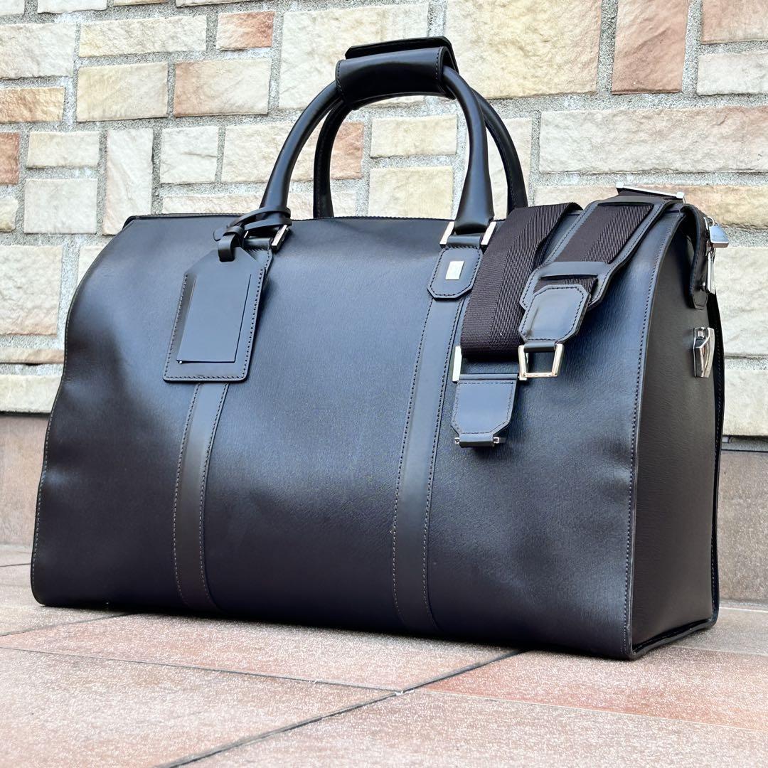美品 dunhill ダンヒル ボストンバッグ ビジネスバッグ レザー ブラック 楽天市場】【中古】ダンヒル dunhill レザー 2way ボストン