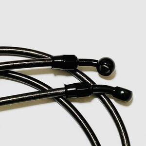 【延長無料】BW’S125 '08 FI車 フロント用 台湾仕様 メッシュホース ブレーキホース ステン クリア スモーク レッド 純正長 国産 油圧